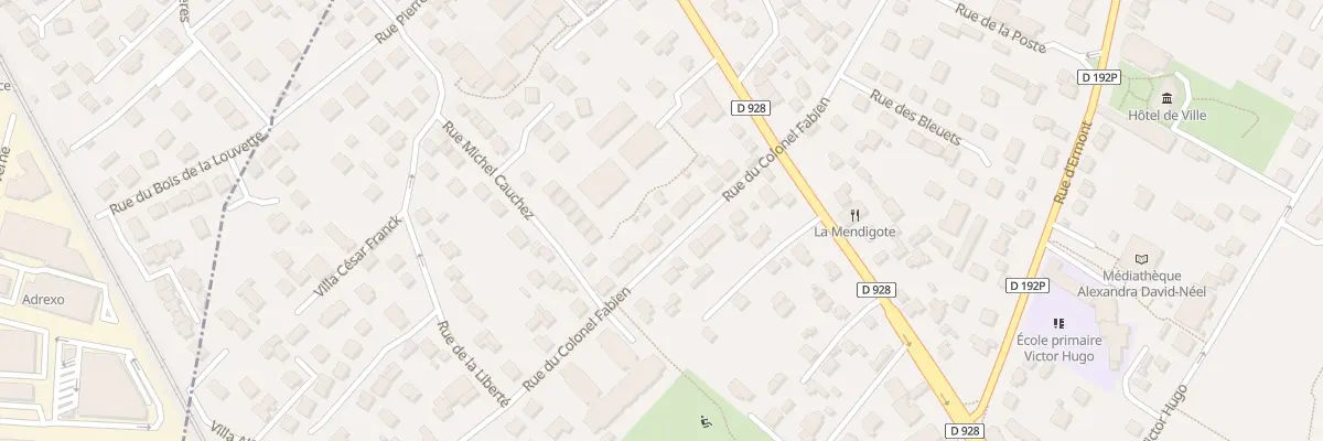 Plan du 72 Rue du Colonel Fabien à Saint-Prix