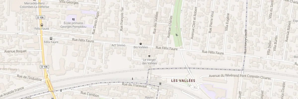 Plan du 32 Rue des Vallées à Colombes