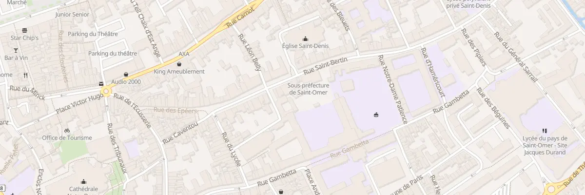 Plan du 37 Rue Saint Bertin à Saint-Omer