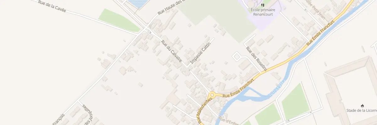 Plan du 40 Rue du Calvaire à Amiens