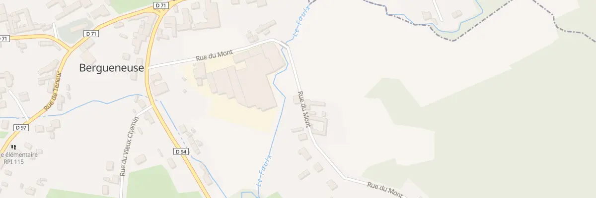 Plan du 9 Rue du Mont à Bergueneuse
