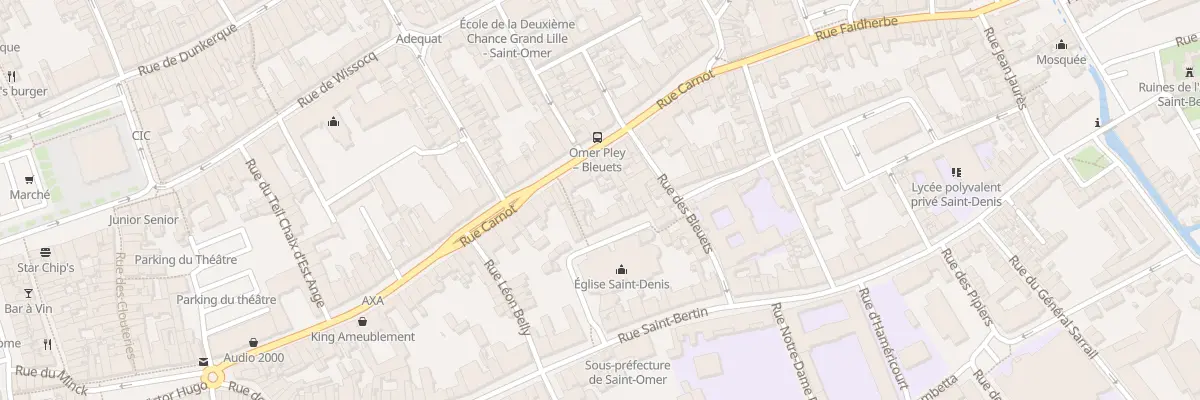 Plan du 73 Rue Carnot à Saint-Omer