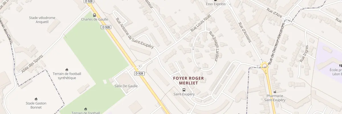 Plan du 16 Rue Louis Noël à Saint-Omer