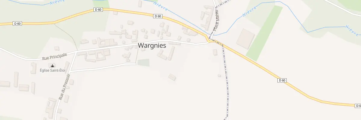 Plan du 7 Rue Principale à Wargnies