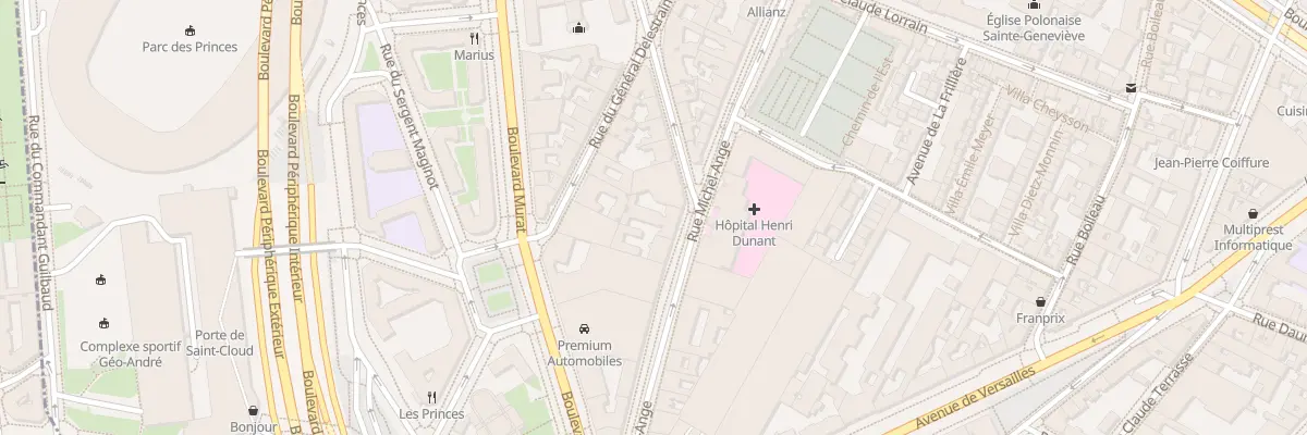 Plan du 108 Rue Michel-Ange à Paris 16e Arrondissement