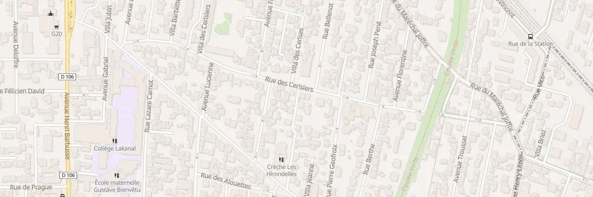 Plan du 62 Rue des Cerisiers à Colombes