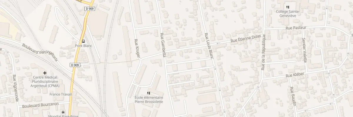 Plan du 60 Rue Gambetta à Argenteuil