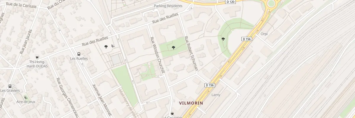Plan du 9 Rue Robert Schuman à Massy