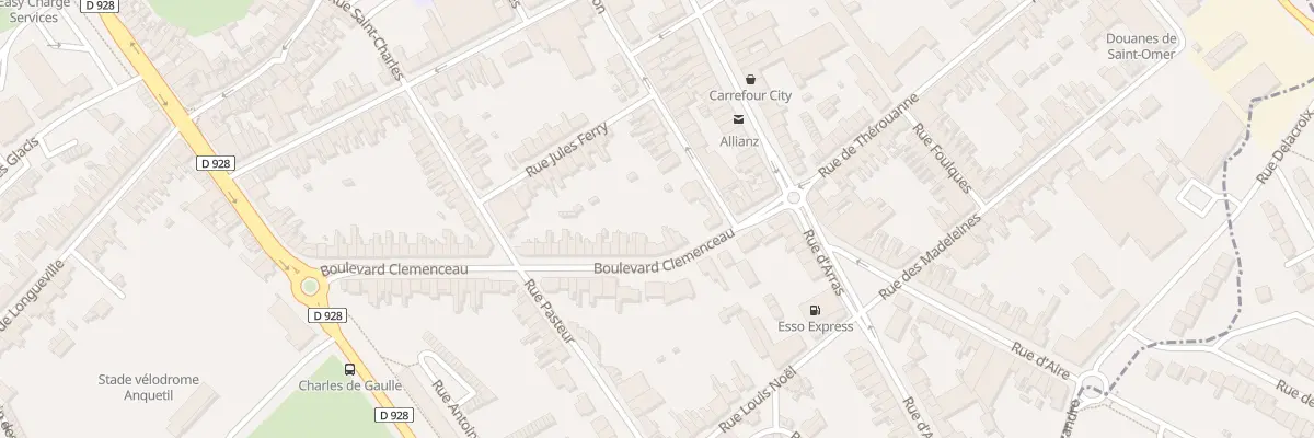 Plan du 86 Bd Clémenceau à Saint-Omer