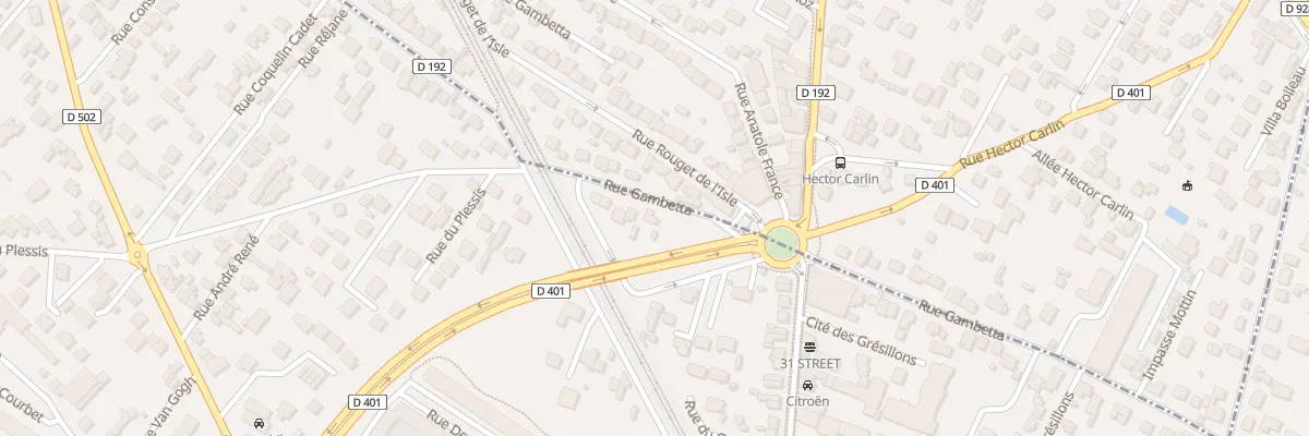 Plan du 8 Rue Gambetta à Ermont