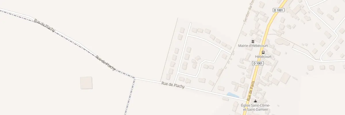Plan du 4 Lot Le Clos de Blimont à Hébécourt