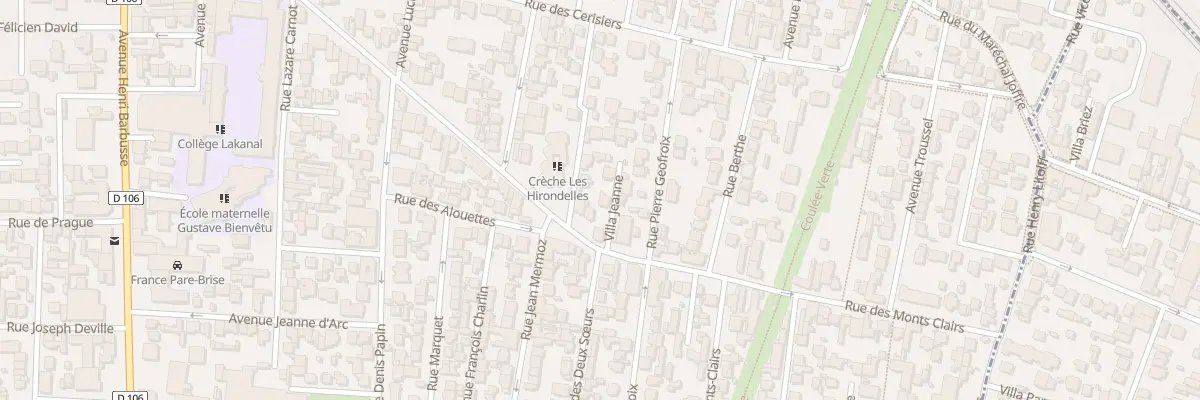 Plan du 83 Rue des Monts Clairs à Colombes