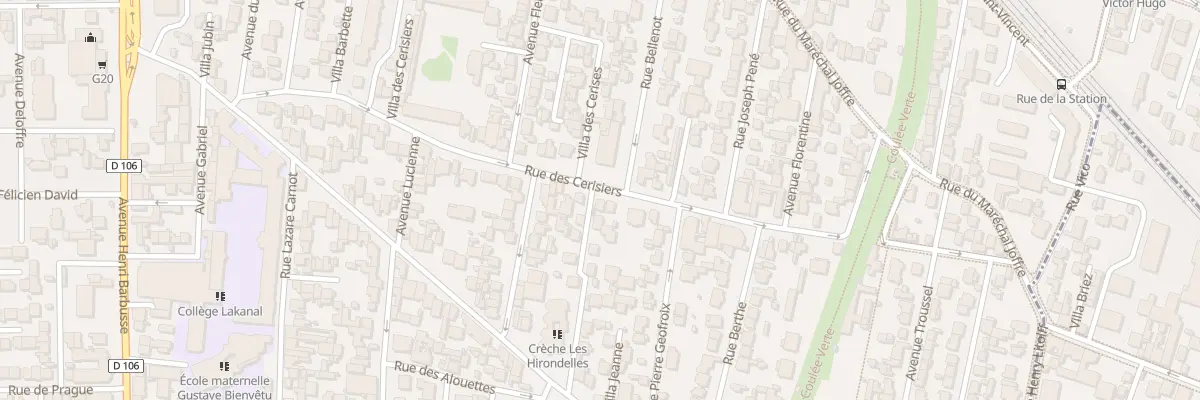 Plan du 66 Rue des Cerisiers à Colombes