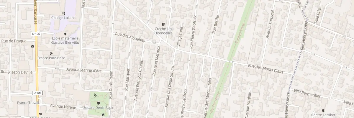 Plan du 3 Av des Deux Soeurs à Colombes