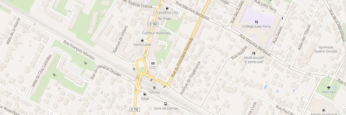Plan du 2 Rue du Président Kennedy à Ermont
