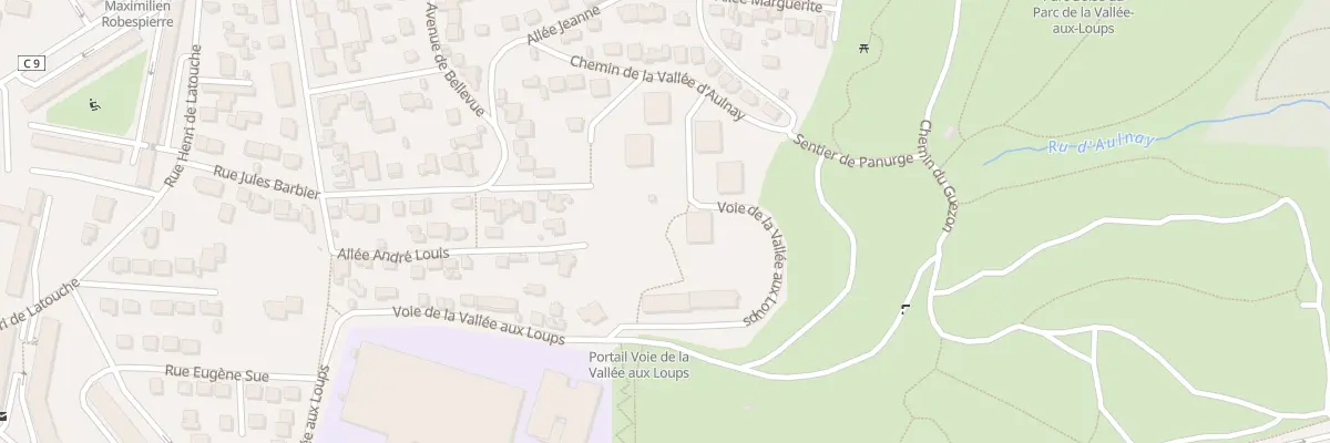Plan du 47 Voie de la Vallée aux Loups à Châtenay-Malabry