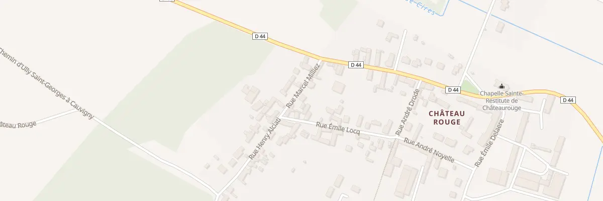 Plan du 1B Rue Marcel Milliez à Cauvigny