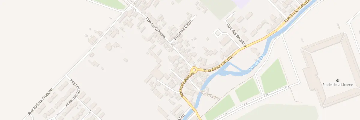 Plan du 13 Rue du Calvaire à Amiens
