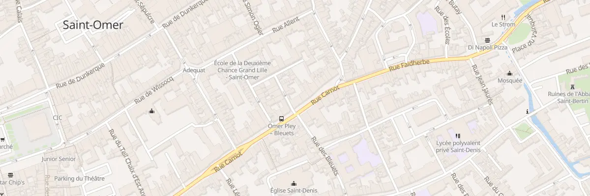 Plan du 10 Rue Omer Pley à Saint-Omer