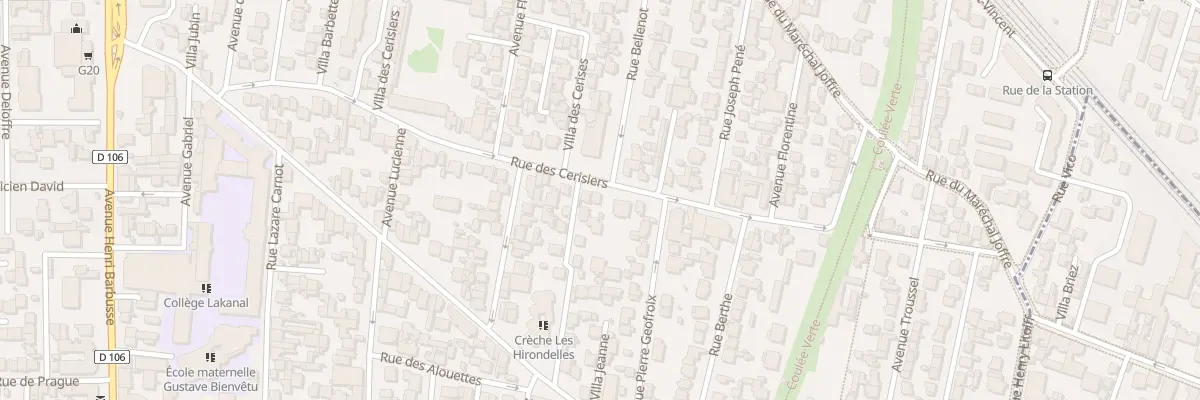 Plan du 68 Rue des Cerisiers à Colombes