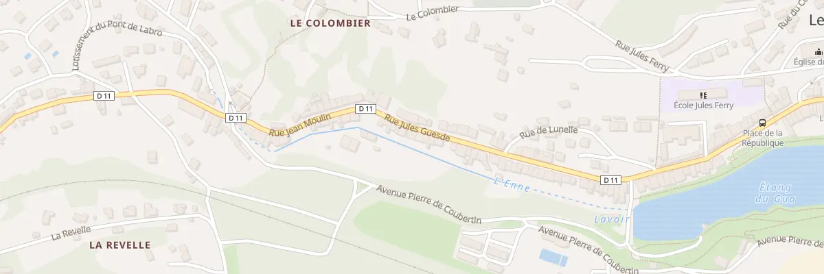 Plan du 8 Rue Jules Guesde à Aubin