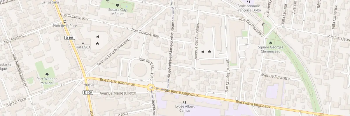 Plan du 15 Rue Andre et M L Roure à Bois-Colombes