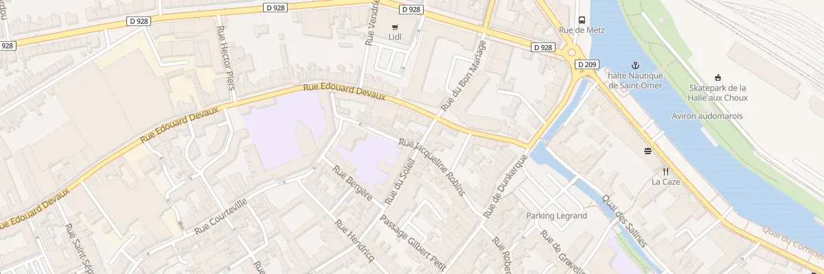 Plan du 25 Rue Jacqueline Robins à Saint-Omer