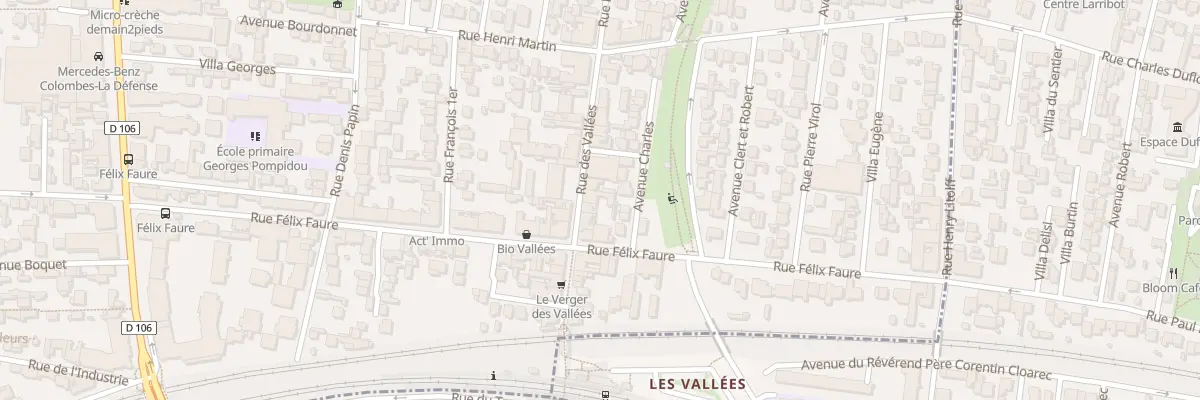 Plan du 21 Rue des Vallées à Colombes