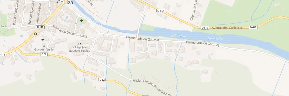 Plan du 397B Gournet à Couiza