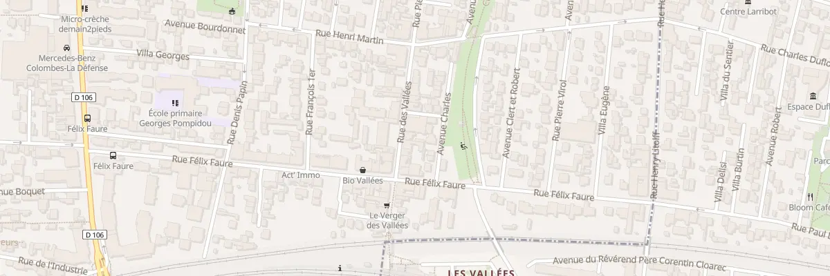 Plan du 19 Rue des Vallées à Colombes