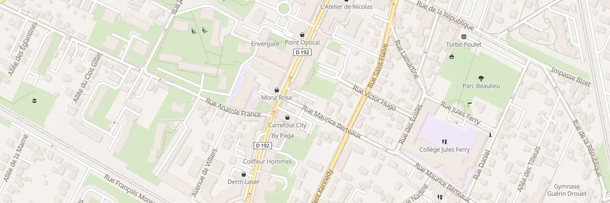 Plan du 1B Rue Maurice Berteaux à Ermont