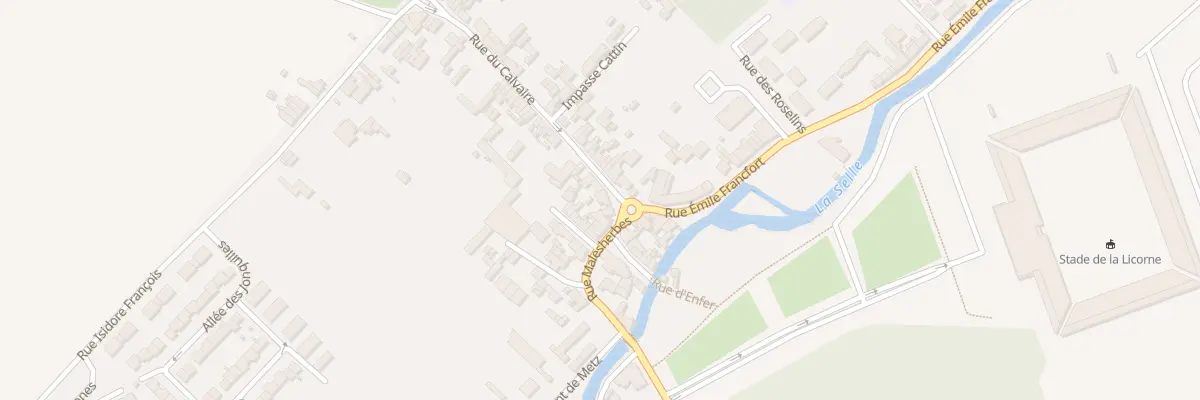 Plan du 3 Rue du Calvaire à Amiens