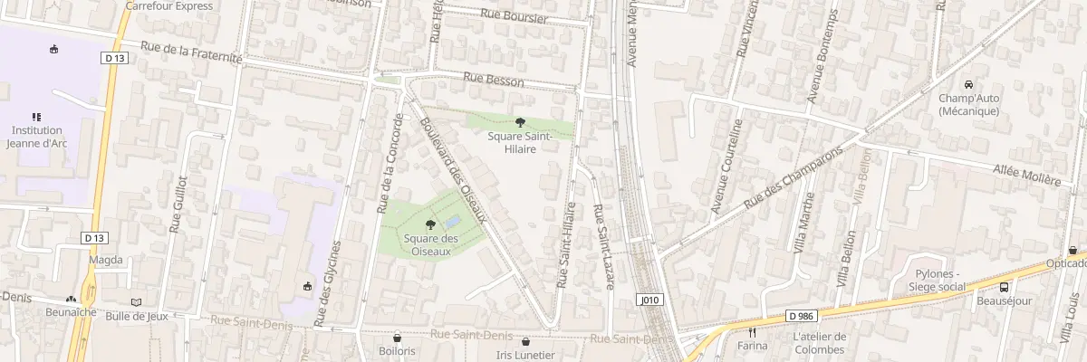 Plan du 15 Rue Saint-Hilaire à Colombes
