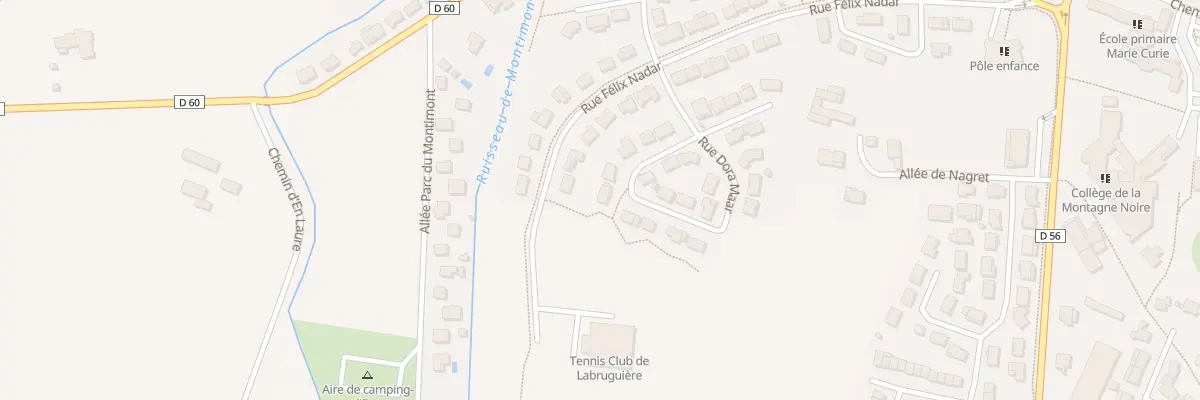 Plan du 33 Rue Dora Maar à Labruguière