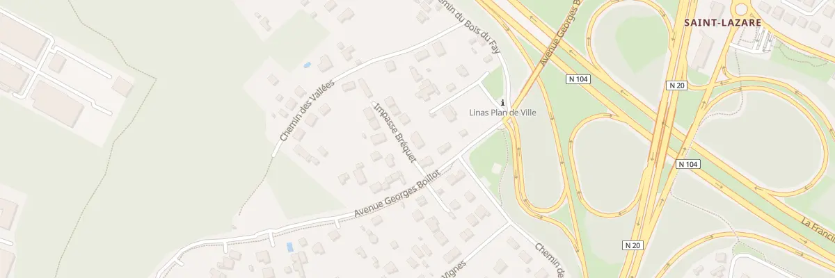 Plan du 2 Imp Brequet à Linas