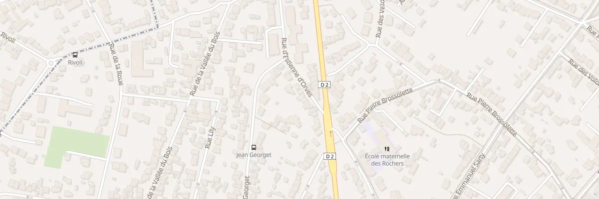 Plan du 95B Rue d’Estienne d’Orves à Clamart