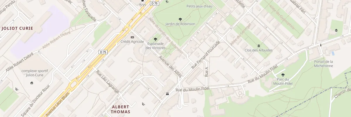 Plan du 2 Sq du Centenaire au Plessis-Robinson