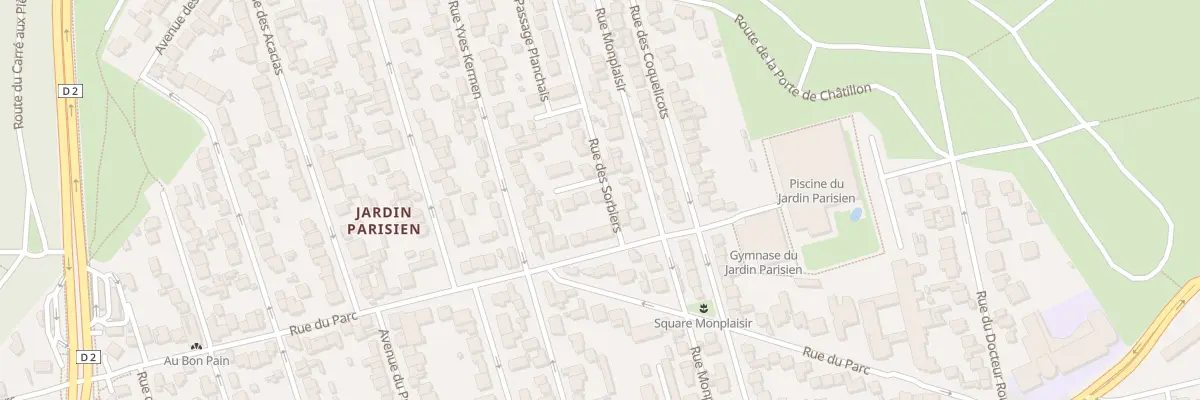 Plan du 1 Rue des Sorbiers à Clamart