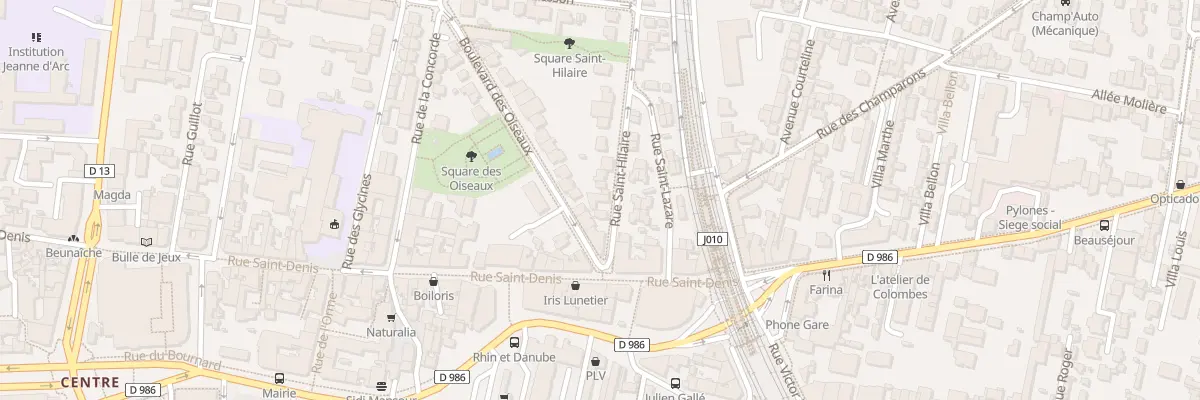 Plan du 5 Rue Saint-Hilaire à Colombes