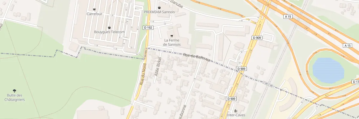 Plan du 75 Rue de Bellevue à Argenteuil