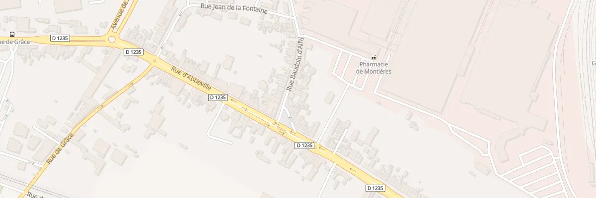 Plan du 4 Rue Baudoin d’Ailly à Amiens