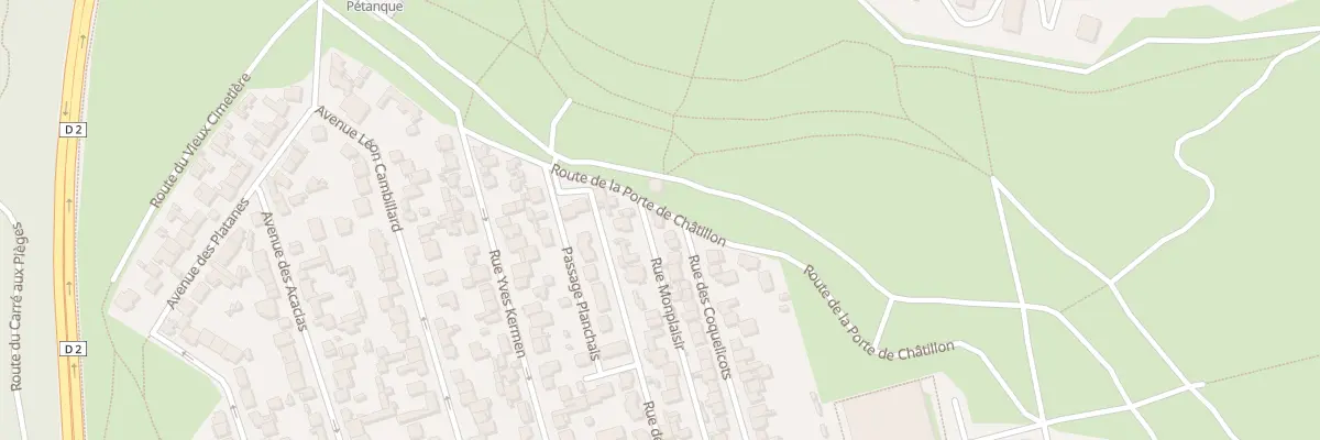 Plan du 89 Rue des Coquelicots à Clamart
