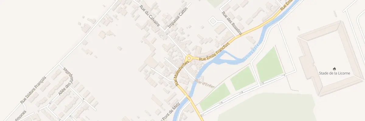 Plan du 1 Rue du Calvaire à Amiens
