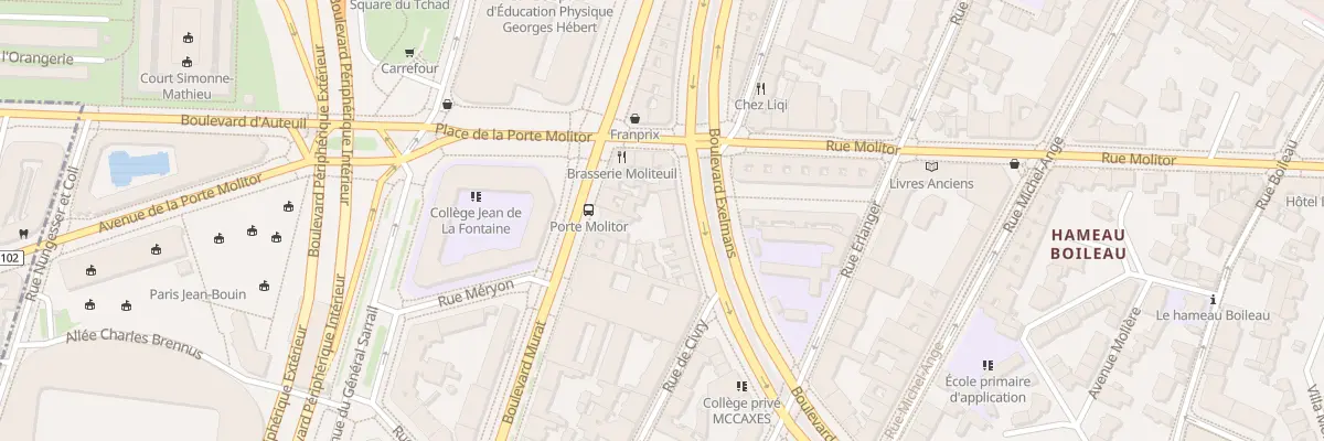 Plan du 97 Bd Exelmans à Paris 16e Arrondissement
