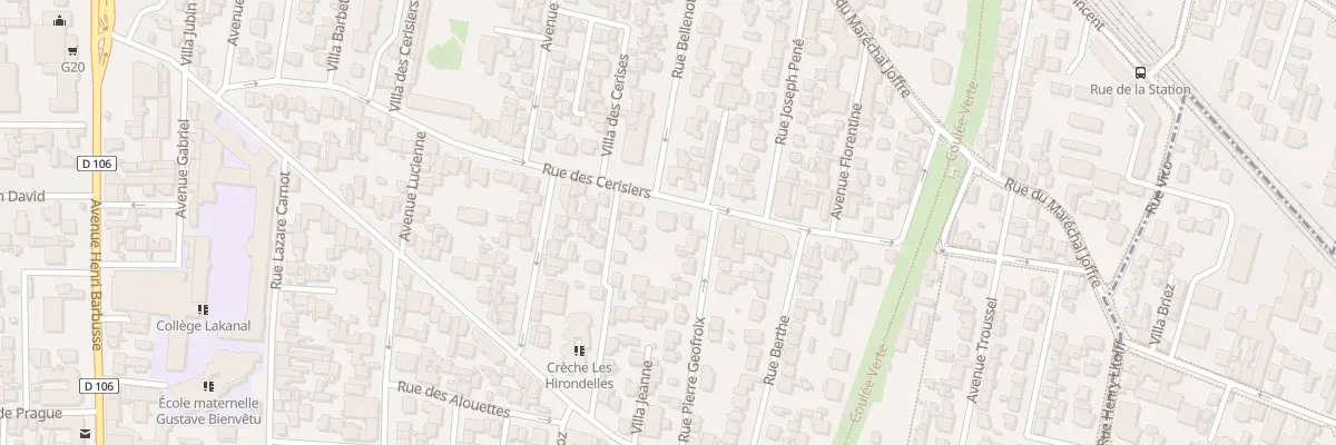 Plan du 72 Rue des Cerisiers à Colombes