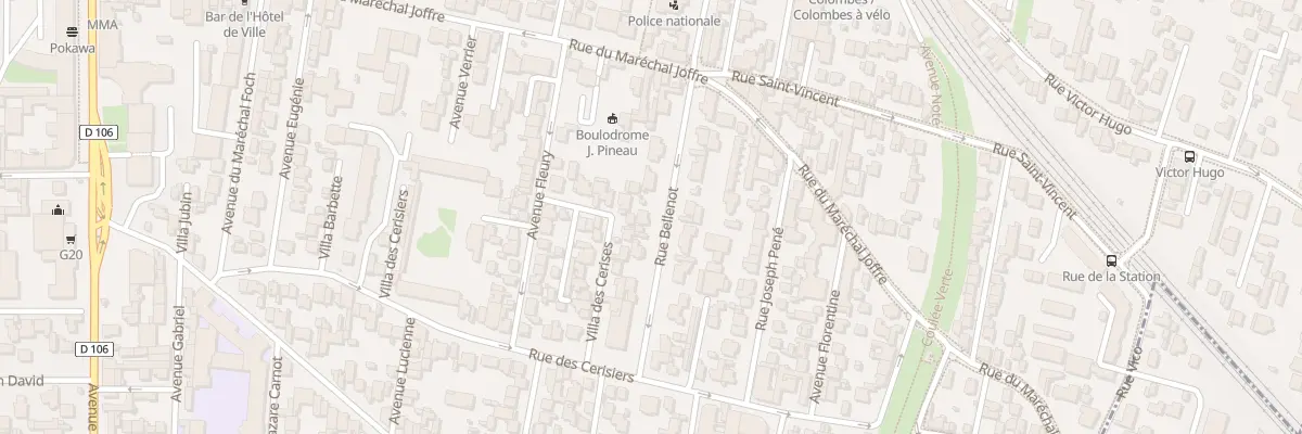 Plan du 8 Rue Bellenot à Colombes