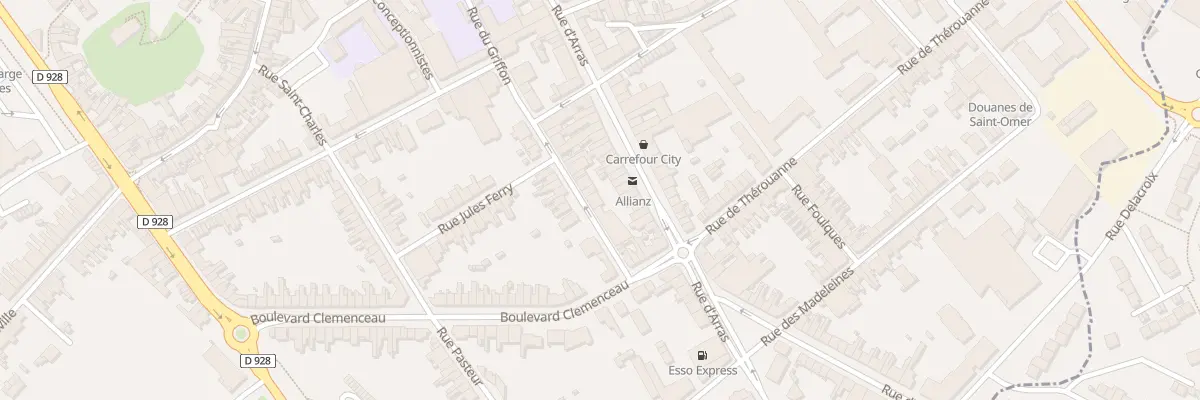 Plan du 40 Rue du Griffon à Saint-Omer
