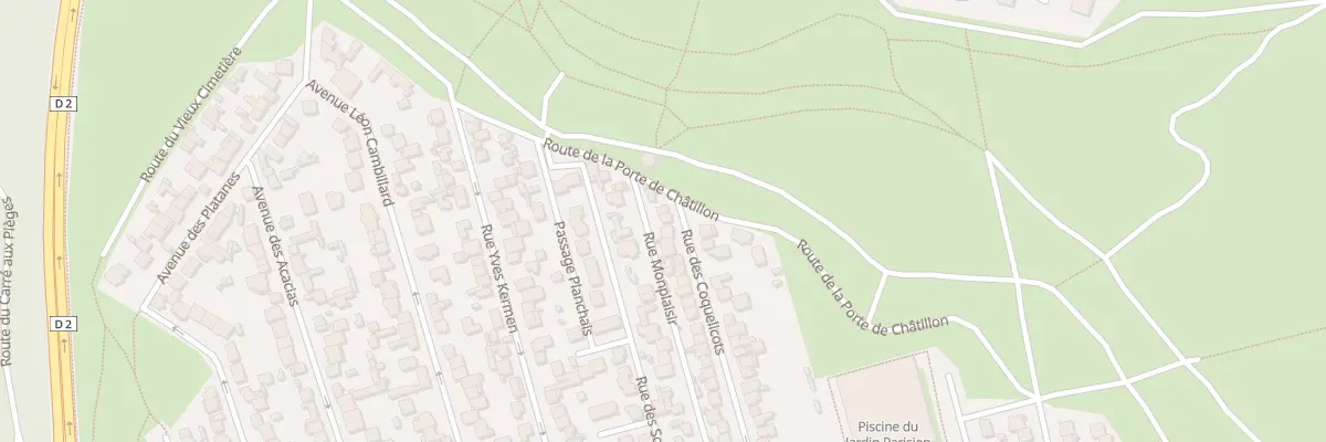 Plan du 85 Rue des Coquelicots à Clamart