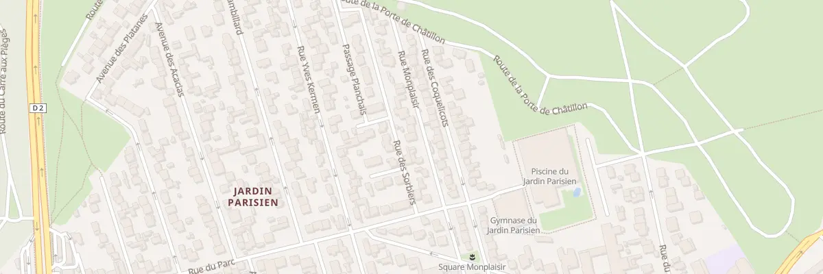 Plan du 28 Rue Monplaisir à Clamart