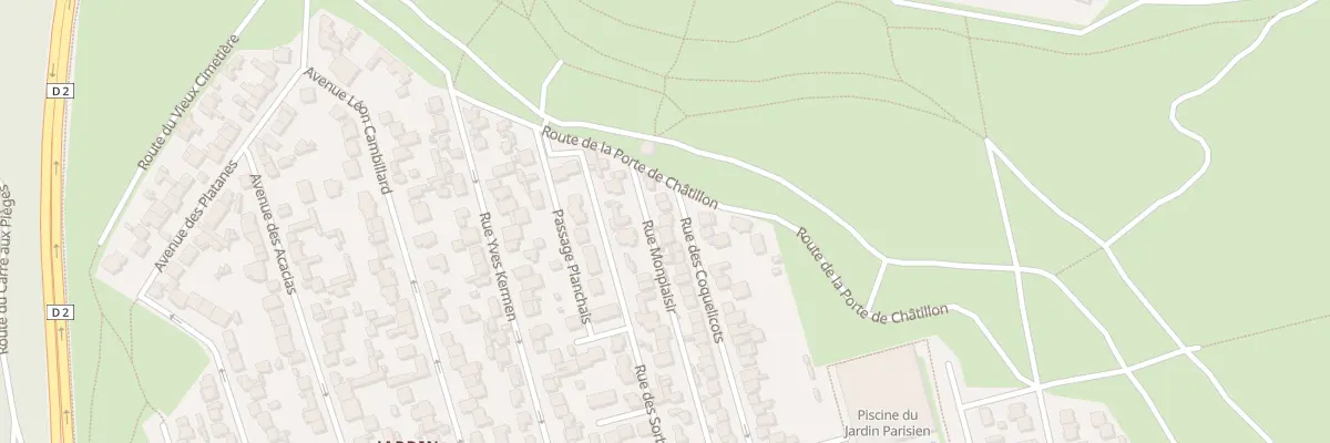 Plan du 83 Rue des Coquelicots à Clamart